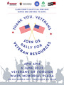Flyer for Clark County Rally for Veteran Resources, Fir June 6th, 2025 4pm-6pm, Veterans of Foreign Wars Memorial Plaza, 316 Phil Arnold Way, Vancouver, WA 98660