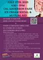 Flyer for Seattle Jul 17, 2025 Good Trouble Lives On Ice Cream Social and Mutual Aid, Cal Anderson Park 4:30pm-7pm