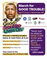 Vancouver July 17th, 2025 March for Good Trouble Flyer