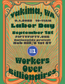 Flyer for Yakima Sept 1, 2025 Workers Over Billionaires Protest