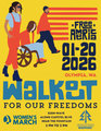 Flyer for Olympia Walkout For Our Freedoms event on Tue Jan 20, 2026